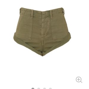 Militaire Bandits Denim Shorts by One Teaspoon